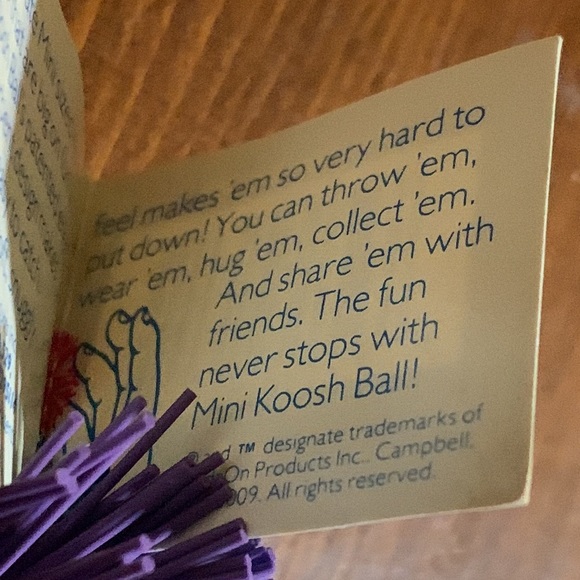 VINTAGE 1991 MINI KOOSH BALL WITH KOOSH TAG! - Picture 5 of 7